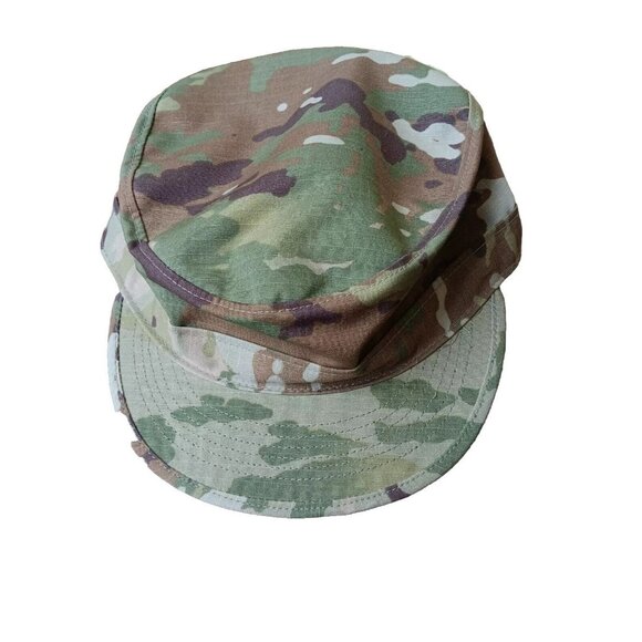 US Army Patrol Camo Cap Mens Size 7 Fitted Cap Hat - Picture 11 of 12
